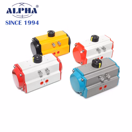 CE/ SGS/ ISO9001 Alpha C Series Rt075r10 Rack and Pinion Pneumatic Actuator for Buttery Valve or Ball Valve